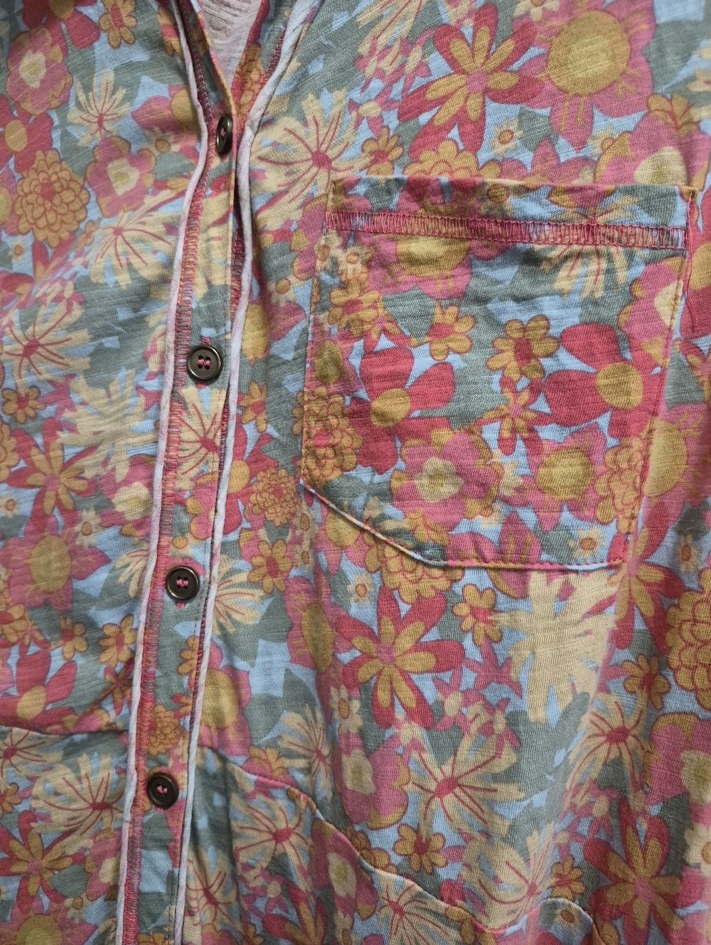 Natural Life Vintage Inspired Floral Sleevless Button Down Maxi Dress Size XL - Picture 5 of 7